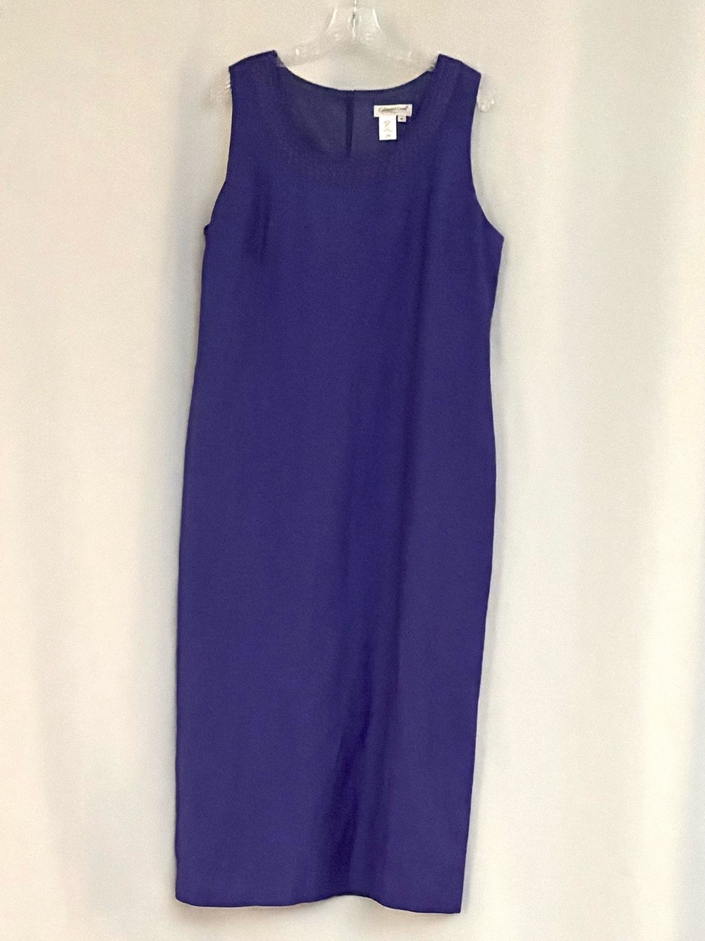 Coldwater Creek Royal Purple Sleeveless Midi Sheath Dress